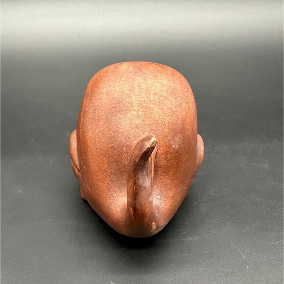 Vintage Ashtray Whale Trinket Dish Florida Souvenir Brown Gold Fish Kitschy - Picture 5 of 10